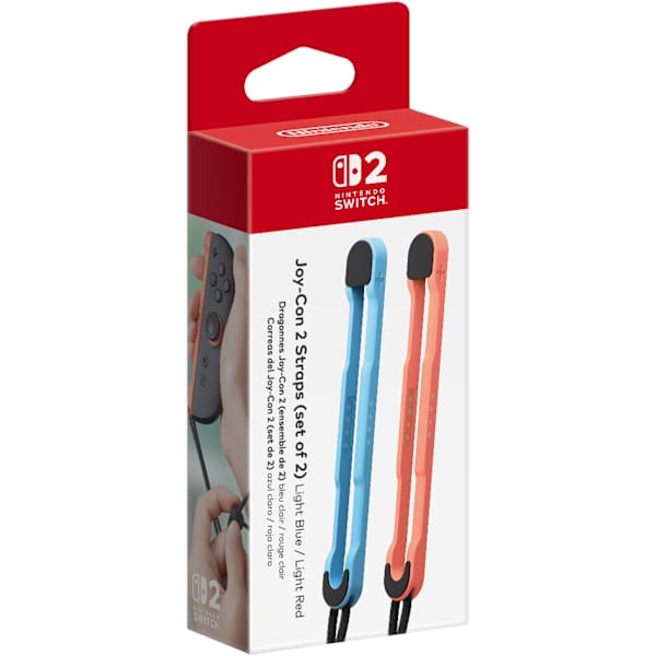 Joy-Con™ 2 Straps (set of 2) Light Blue / Light Red - Nintendo